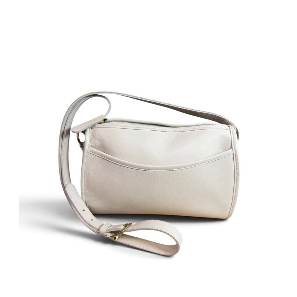Coach Vintage Taylor Zip 1980's USA Bone Leather 0648-236 Shoulder/Crossbody